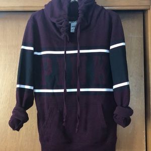 pink never worn burgundy hoodie